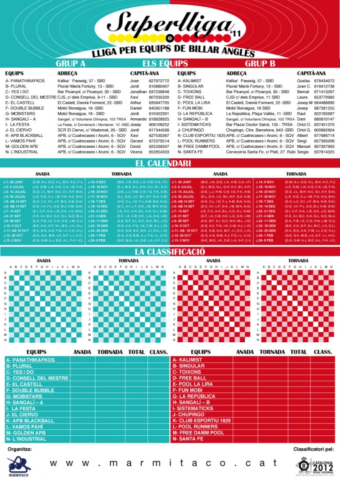 Calendari Superlliga 2011